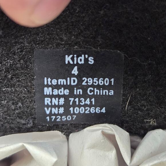 L.L.Bean Blue Suede Leather Black Winter Snow Pac Duck Boots Kids size 4 295601 - Picture 13 of 13